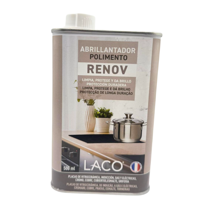 Renov Polish LACO 500 ml – Abrillantador & protecteur – Multilangue – Déstockage