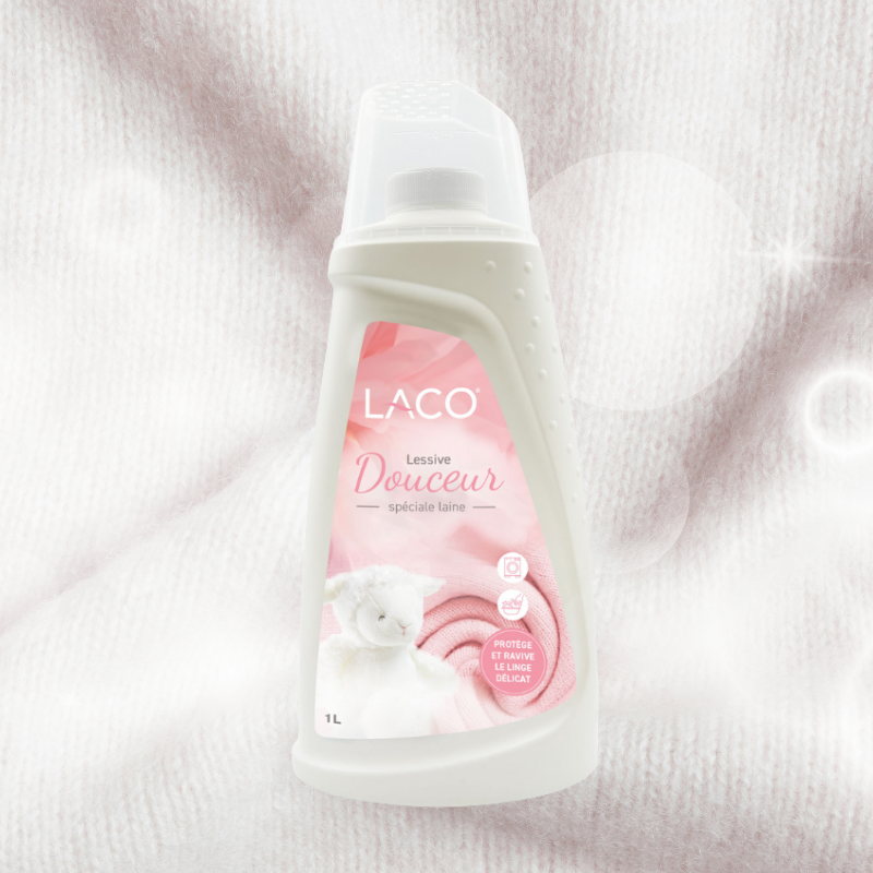 Lessive Douceur spéciale laine – Linge délicat – 1 L – LACO