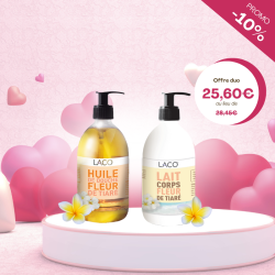 Duo Bien-Être : Huile de Douche Fleur de Tiaré & Lait Corps Fleur de Tiaré