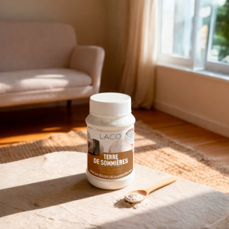 Terre de sommières - natural stain remover on fabric