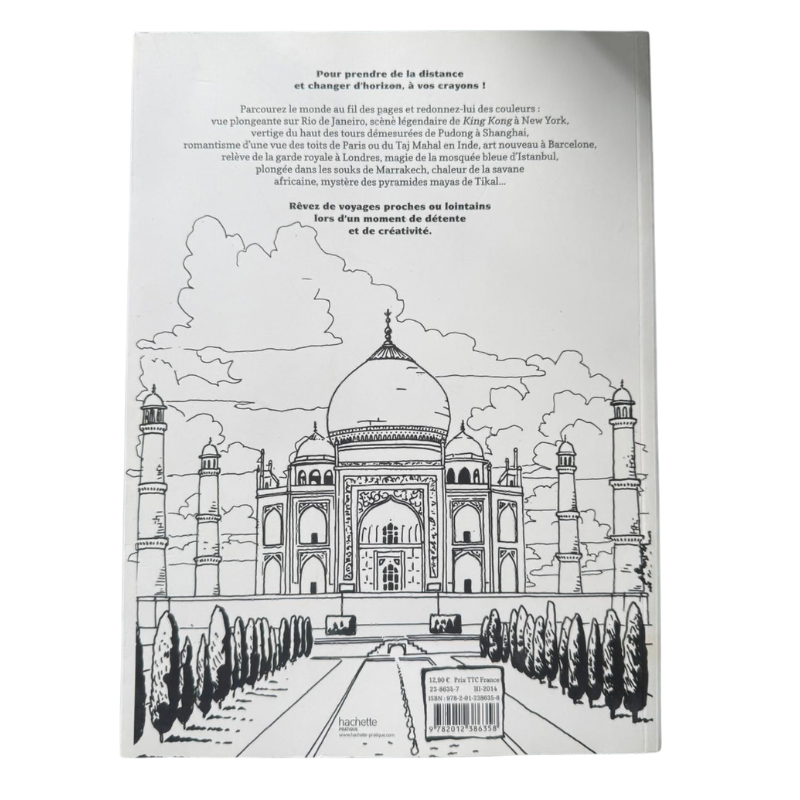 100 lieux mythiques à colorier