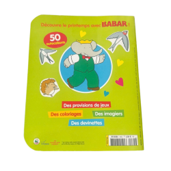 BABAR Jeux – Observer, Tracer, Colorier – +50 autocollants – 2-5 ans