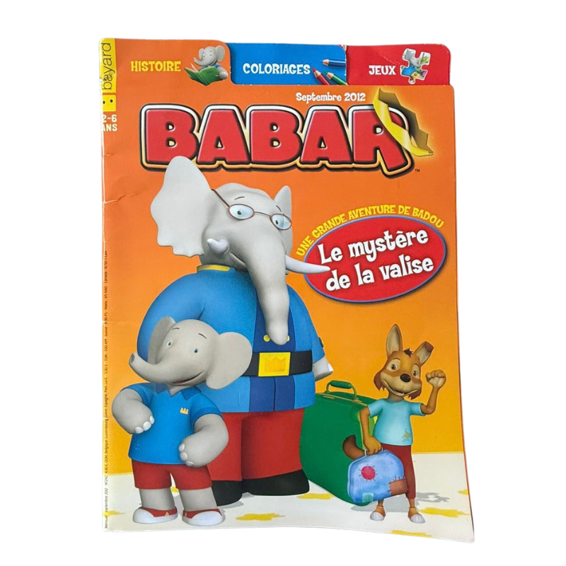 Babar Jeux – Le mystère de la valise – Coloriages, jeux et devinettes enfant