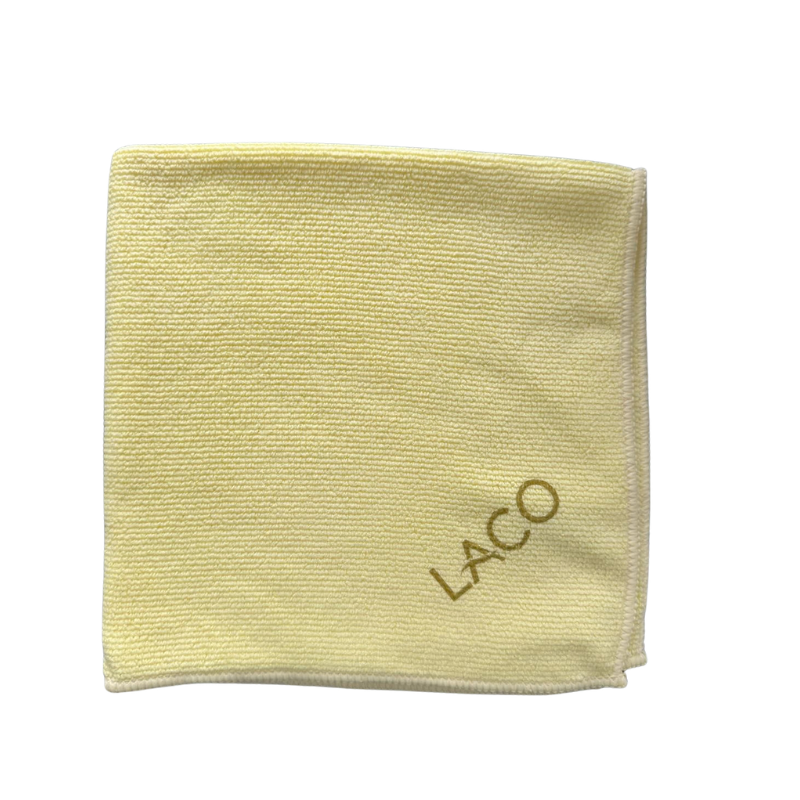 Microfibre LACO jaune 40×40 cm – Chiffon microfibre multi-usages