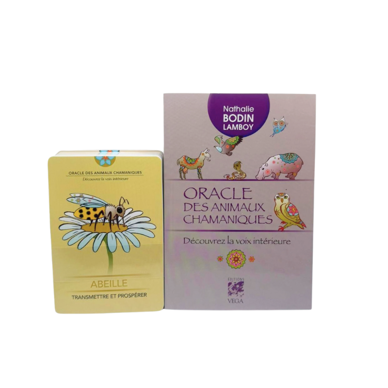 Oracle des Animaux Chamaniques – Coffret Cartes & Livre – Nathalie Bodin Lamboy – Neuf