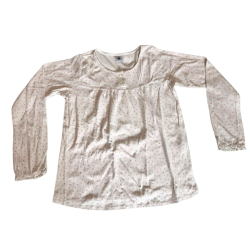 Pyjama Petit Bateau 12 ans (152 cm) – Ensemble fille blanc à pois – Coton