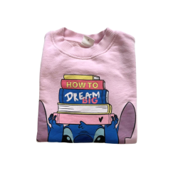 Pull Stitch rose fille Zara 12-13 ans (156 cm) – Sweat Disney Lilo & Stitch