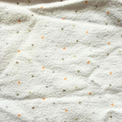 Couverture bébé en coton blanc à pois – Douce et légère – Idéale naissance