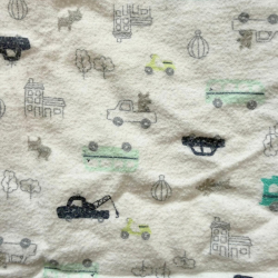 Couverture bébé en coton motif véhicules – Plaid enfant doux et léger