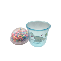 Gobelet enfant Cinnamoroll avec couvercle perles – Tasse kawaii Sanrio – Gobelet ludique enfant
