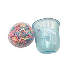 Gobelet enfant Cinnamoroll avec couvercle perles – Tasse kawaii Sanrio – Gobelet ludique enfant