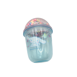Gobelet enfant Cinnamoroll avec couvercle perles – Tasse kawaii Sanrio – Gobelet ludique enfant