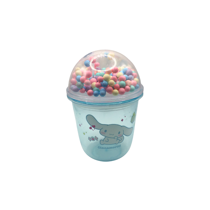 Gobelet enfant Cinnamoroll avec couvercle perles – Tasse kawaii Sanrio – Gobelet ludique enfant