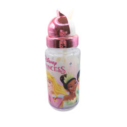 Gourde enfant Disney Princess avec paille – Bouteille princesse rose