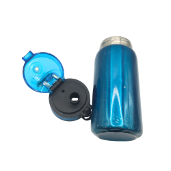 Gourde enfant ION8 leakproof bleue avec paille – Bouteille inox