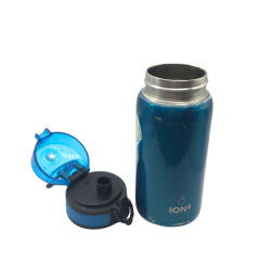 Gourde enfant ION8 leakproof bleue avec paille – Bouteille inox
