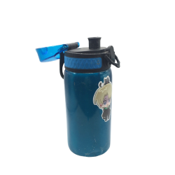 Gourde enfant ION8 leakproof bleue avec paille – Bouteille inox