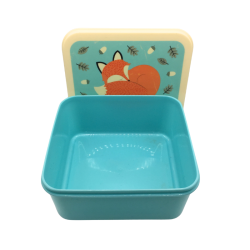 Boîte de conservation enfant Rusty the Fox – Lunch box renard bleue – Boîte repas enfant