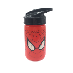Gourde enfant Spiderman rouge avec paille – Bouteille Marvel – Gourde pratique école