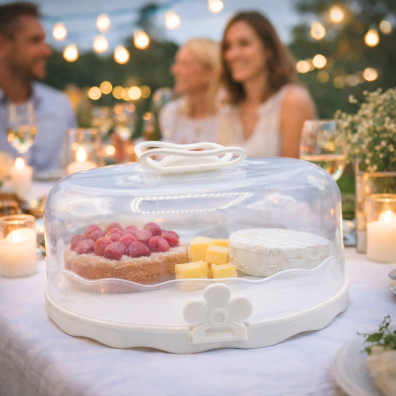 Cloche papillon à gâteaux et fromages – protection élégante