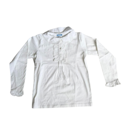 Blouse enfant blanche manches longues – Jacadi – 10 ans
