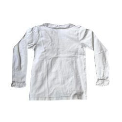 Blouse enfant blanche manches longues – Jacadi – 10 ans