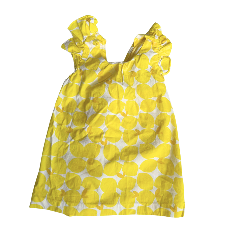 Robe fille Jacadi 8 ans – motif citron jaune, style estival