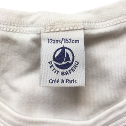 T-shirt Petit Bateau 12 ans (152 cm) – motif animaux – coton bio