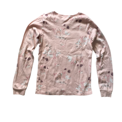 Ensemble pyjama fille H&M rose motifs animaux 146/152 cm