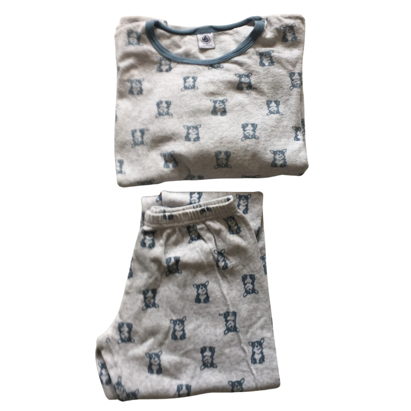 Ensemble pyjama Petit Bateau garçon motifs chiens 12 ans