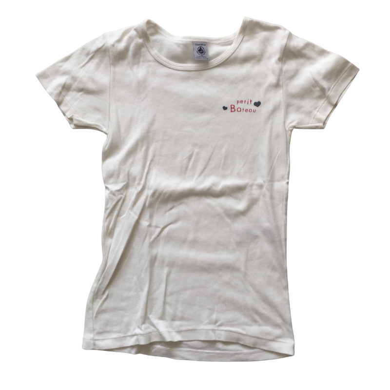T-shirt Petit Bateau blanc 12 ans