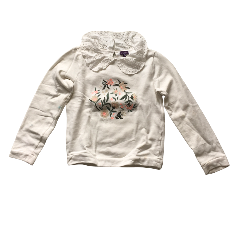 T-shirt manches longues col brodé Sergent Major 11 ans