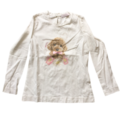 T-shirt manches longues imprimé chien Monnalisa 9 ans
