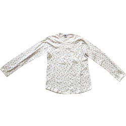 T-shirt manches longues Petit Bateau fleurs fille 10 ans