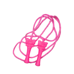 Corde à sauter enfant rose pailletée