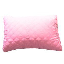 Coussin rose matelassé