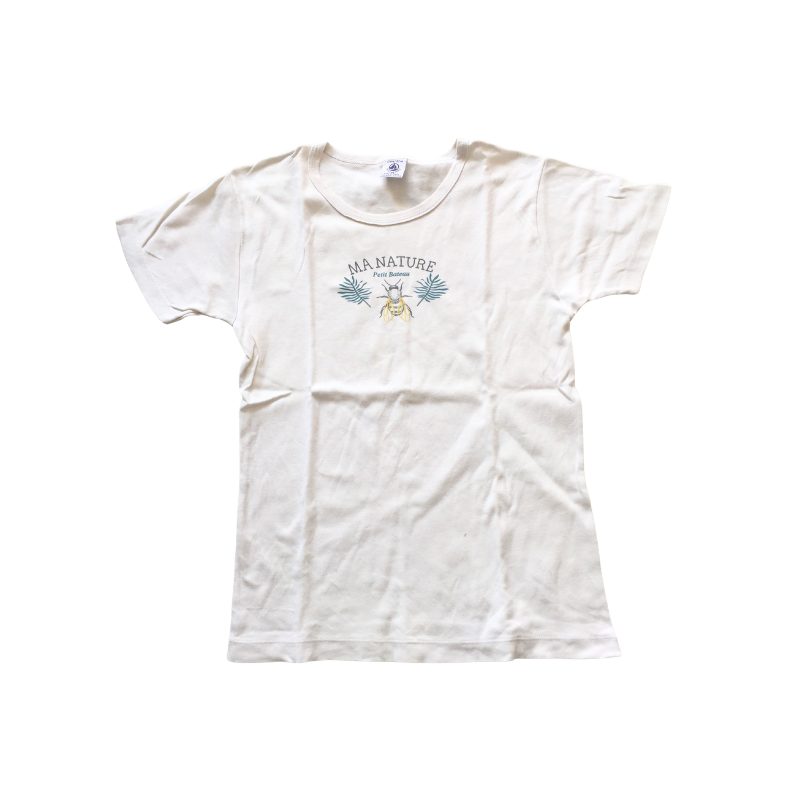 T-shirt Petit Bateau blanc garçon 12 ans