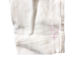 T-shirt manches longues Monnalisa blanc avec nœud fleuri 8 ans