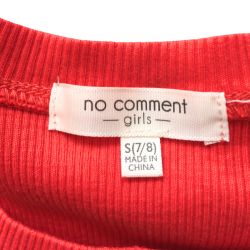 T-shirt rouge No Comment Girls motif cerises taille S (7-8 ans)