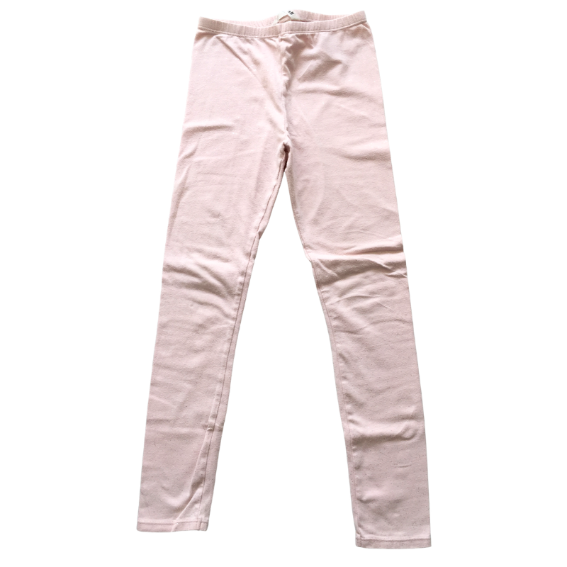 Legging H&M rose clair enfant 8-9 ans