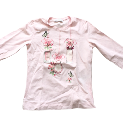 T-shirt manches longues rose Monnalisa – 9 ans