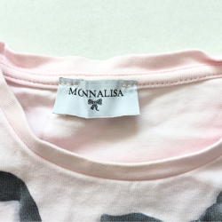 T-shirt manches longues rose Monnalisa nœud trompe-l’œil – 9 ans