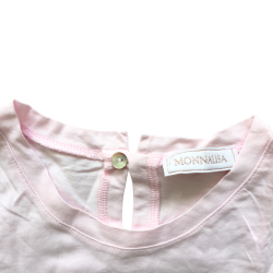 T-shirt manches longues rose chien Monnalisa – 10 ans