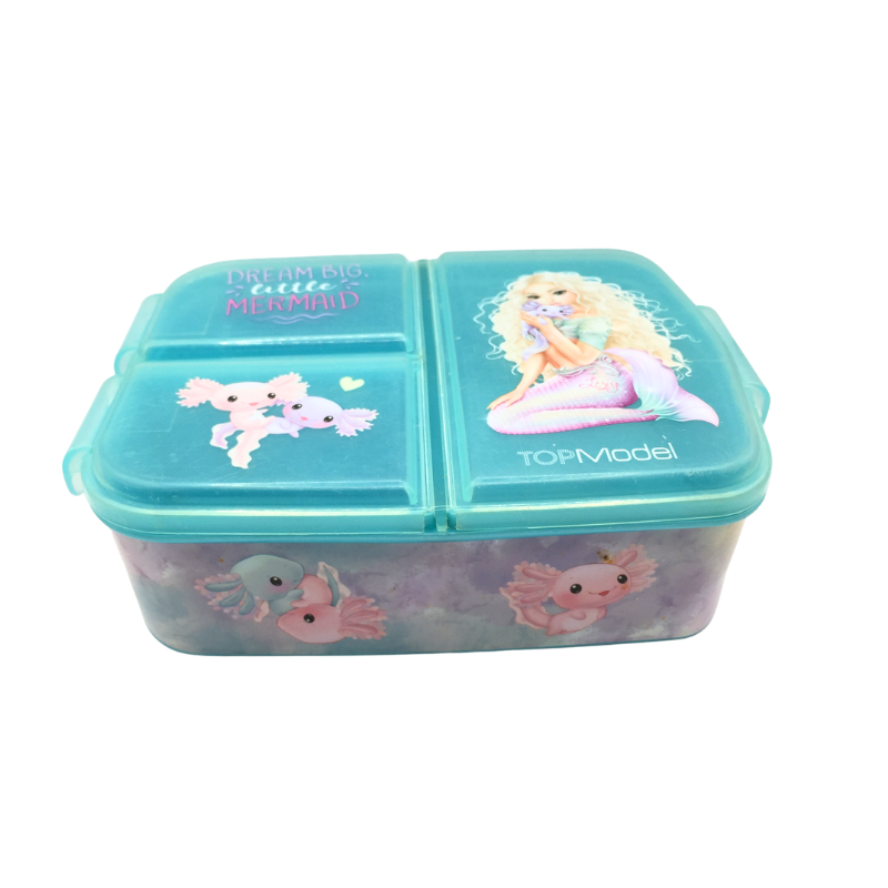 Boîte à goûter compartimentée Top Model sirène