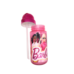 Gourde Barbie rose avec paille