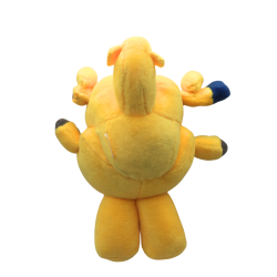 Peluche avion jaune type Super Wings – enfant