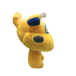 Peluche avion jaune type Super Wings – enfant