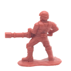 Figurine soldat plastique rouge