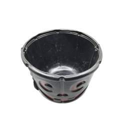 Seau plastique Halloween visage citrouille – noir