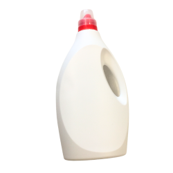 Bidon doseur avec poignée intégrée et bouchon sécurisé